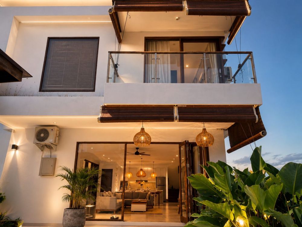 3-Bedroom Tropical Luxury Villa With Ocean and Rice Field View Near Cemagi Beach